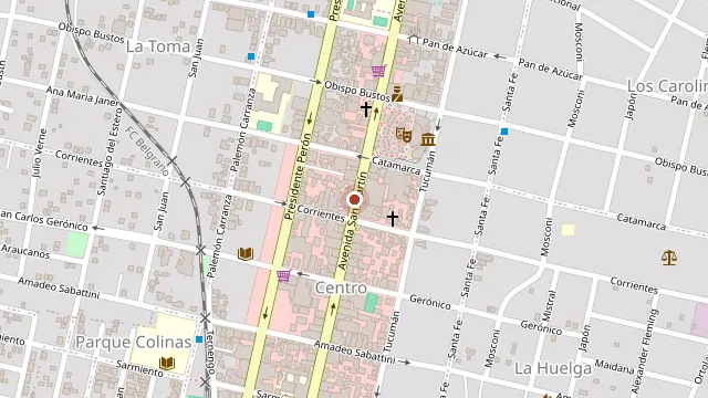 Ubicación de Inmobiliaria Río Cosquín