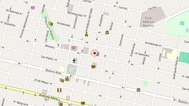 Ubicación de Santiago Brasca Llohis Inmobiliaria