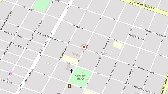 Ubicación de Sc Propiedades San Martin Mendoza